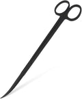 Mandala Crafts 10 Inches Black Stainless Steel Curved Aquarium Scissors by MandalaCrafts