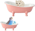 Small Animal Hamster Sand Bathtub, Bird Bathroom, Ice Accessories Cage Toys by KnocKconK