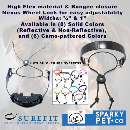 Sparky Pet Co - ECollar Replacement Strap - Bungee Dog Collar - Waterproof - - Image 3