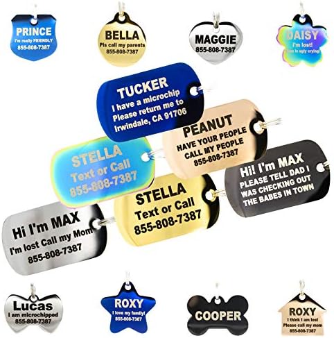 Engraved Dog Tags Personalized by PetANTastic