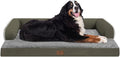 Large Dog Bed Orthopedic Washable: Orthopedic Dark Green Dog beds by Mekiy