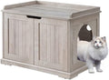 unipaws Cat Litter Box Enclosure Furniture, Hidden Litter Box Cover Washroom by unipaws