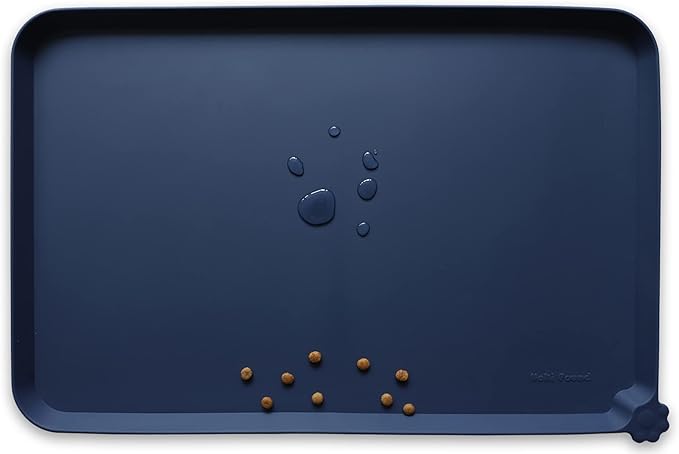 Hoki Found Large Waterproof Silicone Pet Food Mats Tray by Hoki+Found