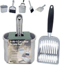 4-in-1 Cat Litter Scoop with Holder, Cat Litter Box Organizer Cleanup Kit by Vitisyao