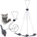 Kalimdor Interactive Cat Feather Toys, Retractable Teaser Toy ，Hanging by Kalimdor