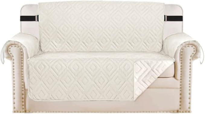 H.VERSAILTEX Reversible Loveseat Cover Furniture Protector Anti-Slip Water by HVERSAILTEX
