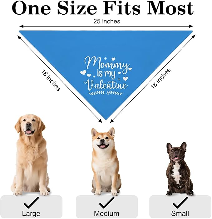 Funny Valentine's Day Dog Bandana - Image 2