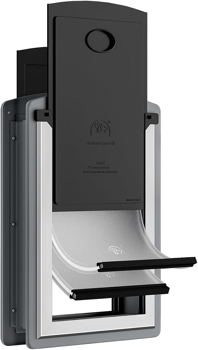 MAVRICFLEX Cat Door for Door, All-Stainless Steel Frame Cat Door by MAVRICFLEX