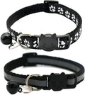 2 Pack Cat Collars Quick Release Reflective Kitten Collar by Unknown