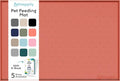 Dog Food Mat - 24x15 Raised Edges Dogs Mat by PETHAPPILY