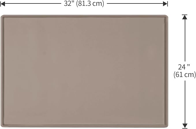 Dog Food Mat, Silicone Waterproof Food Tray, Non Slip Pet Bowl Mats Placemat - Image 5