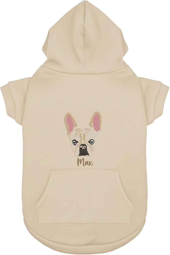 Personalized Dog Hoodie, Custom Embroidered Name Pet Hoodie, Warm Winter Outfit - Image 5