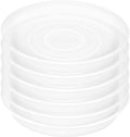6 Pack of 8 inch Plant Saucer Clear, Heavy Duty Plastic Plant Water Tray 8 inch by Bleuhome