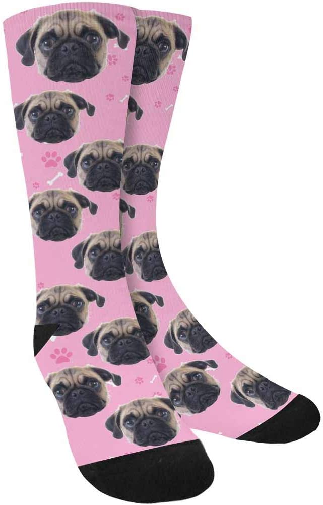 Custom Face Socks, Personalized Dog Lover Pet Photo Picture on Socks Unisex by Enjoy-yjl