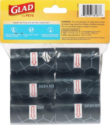 Glad for Pets Extra Large Scented Dog Poop Bags, Heavy Duty Tear-Resistant Pet - Image 3
