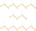 Wooden Dog Clothes Hangers 10pcs 8.66 Inch Sturdy Wear-Resistant Pet Accessory by Parliky
