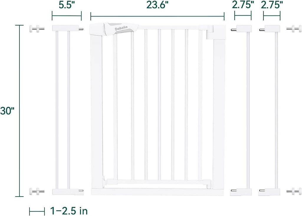 BABELIO Safety Gate Door Fits for Stairs, Narrow and Wide Doorways - Image 3