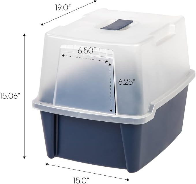 IRIS USA Cat Litter Box, Litter Box Enclosure - Image 2