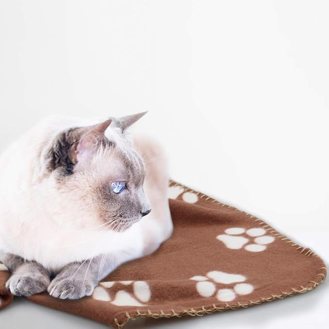 Comsmart Dog Blankets for Small Dogs, 6 Pack Puppy Blanket Cute Paw Print Pet - Image 6