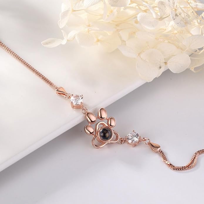 Custom Photo Projection Bracelet Dog Paw Bracelets Personalized Photo Bracelet - Image 5