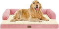Large Dog Bed Orthopedic Washable Extra Pink XL XLarge Big Dog Bed by Mekiy