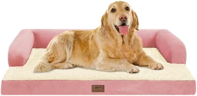 Large Dog Bed Orthopedic Washable Extra Pink XL XLarge Big Dog Bed - Image 9