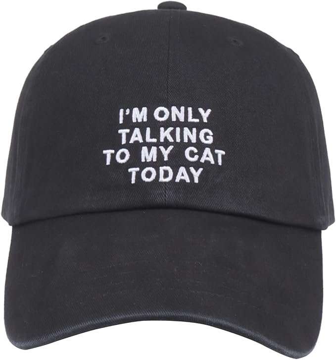 Cat Mom & Dad Hats for Proud Cat Parents | for Men & Women | Embroidered Text by Hatphile