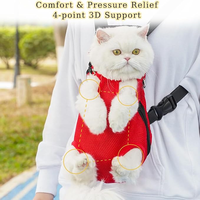 Dog Carrier Backpack, Adjustable Puppy Front Carrier Backpack, Ventilated Dog - Image 3