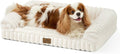 Cute Dog Bed for Small Dogs, Faux Rabbit Fur Orthopedic Foam Dog Bed by COZYKISS