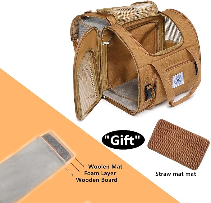 Pet Backpack Carrier for Small Dogs Medium Cats, Breathable and Collapsible - Image 5