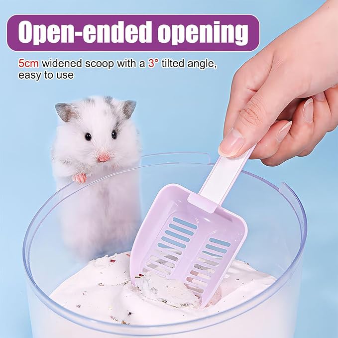 DONGKER Hamster Litter Scoop, Reusable Hanging Hamster Sand Bath Scoop - Image 2