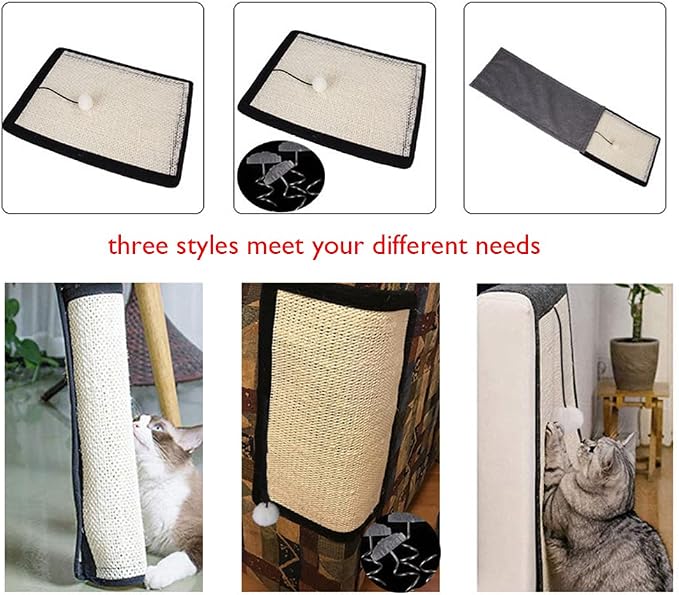 HAOZAIKEJI Cat Scratcher Mat, Heavy Duty Couch Guard, Protecting Furniture - Image 6