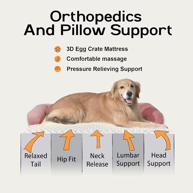 Large Dog Bed Orthopedic Washable - Image 3
