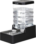 RIZZARI Stainless Steel Pet Water Feeder: 9L Large Gravity Waterer by RIZZARI