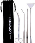 VORESTIC 4Pcs Aquascaping Tools, Stainless Steel Aquarium Tweezers, Scissors by VORESTIC