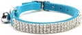CHUKCHI Soft Velvet Safe Cat Adjustable Collar Bling Diamante by CHUKCHI