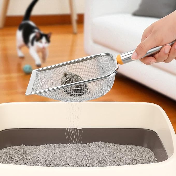Cat Litter Scoop Stainless Steel Mesh Scooper - Image 5