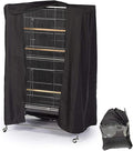 Bird Cage Covers for Night Large Birdcage Protection Blackout Breathable by COOSOO