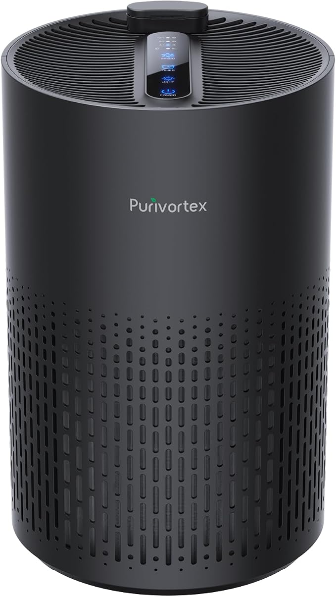 Purivortex Air Purifiers for Home, Quiet HEPA Air Filter for Pollen, Pet Dander by Purivortex