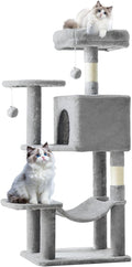 Sweetcrispy 44 inch Cat Tree Tower, Small Cat Climbing Tower by Sweetcrispy