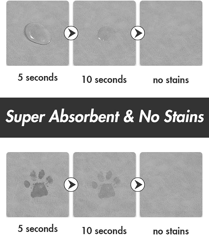 Absorbent Dog Food Mat-Cat Dog Mat - Image 2
