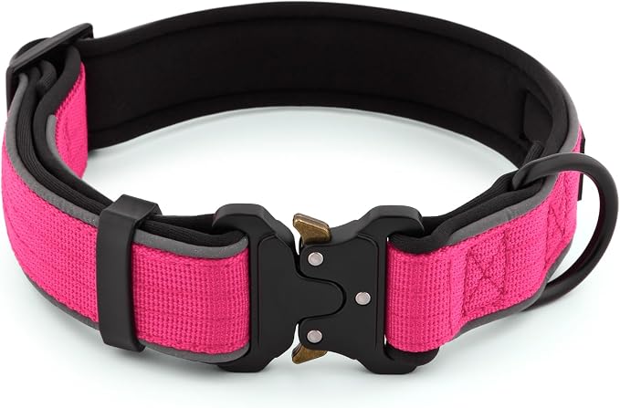 Plutus Pet Tactical Dog Collar, Reflective, Adjustable Heavy Duty Dog Collar - Image 2