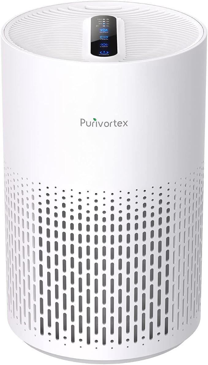 Purivortex Air Purifiers for Home, Quiet HEPA Air Filter for Pollen, Pet Dander by Purivortex