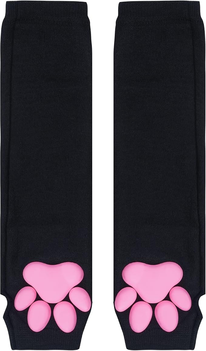 Nydotd Cat Paw Pad Mittens Gloves Kawaii Pink 3D Claw Fingerless Cute Cat - Image 5