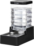 RIZZARI Stainless Steel Dog Dispenser: 8L Large Capacity Gravity Waterer by RIZZARI
