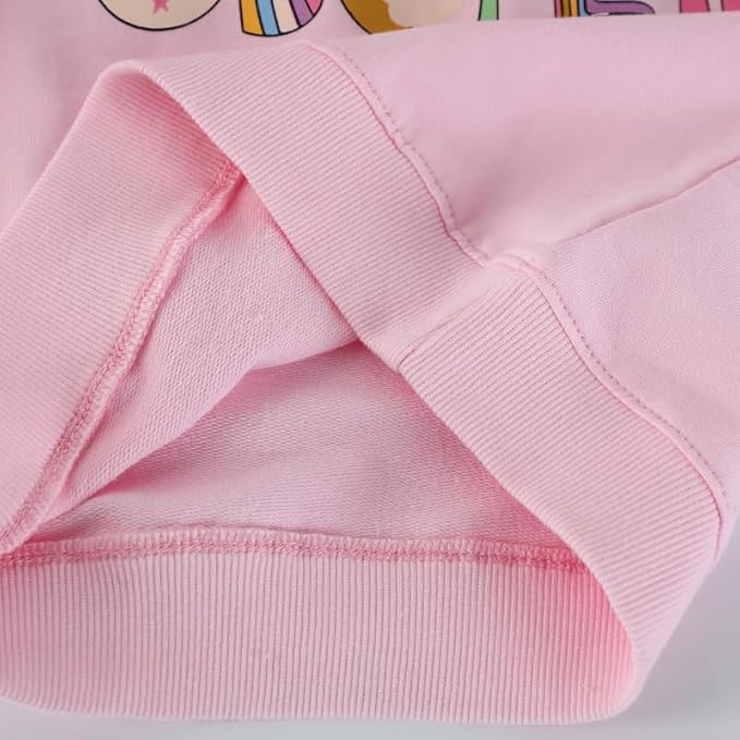 Toddler Baby Girls Cotton Sweater, Long Sleeve Crewneck Sweatshirt Pullover - Image 7