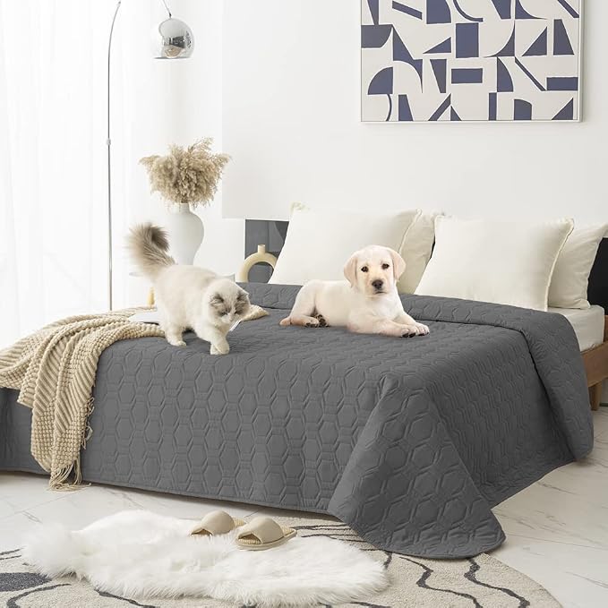 Waterproof and Non-Slip Dog Bed Cover and Pet Blanket Sofa Pet Bed Mat ，car by TcksstexFauxFurDogBedCover