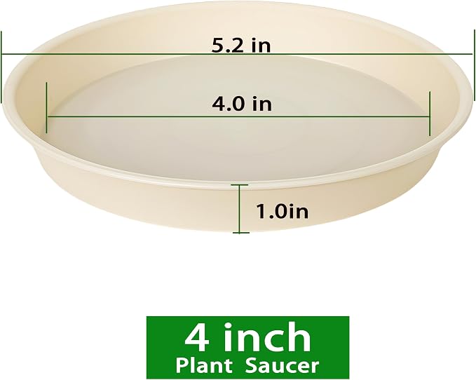 6 Pack Plant Saucer Water Drip Tray, 4 5 6 7 8 9 10 11 12 13 15 17 19 inch - Image 2