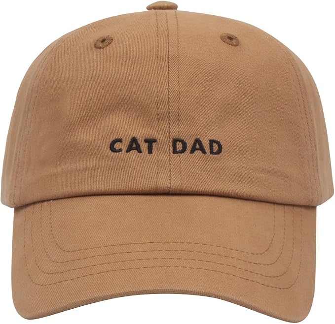 Cat Mom & Dad Hats for Proud Cat Parents | for Men & Women | Embroidered Text by Hatphile