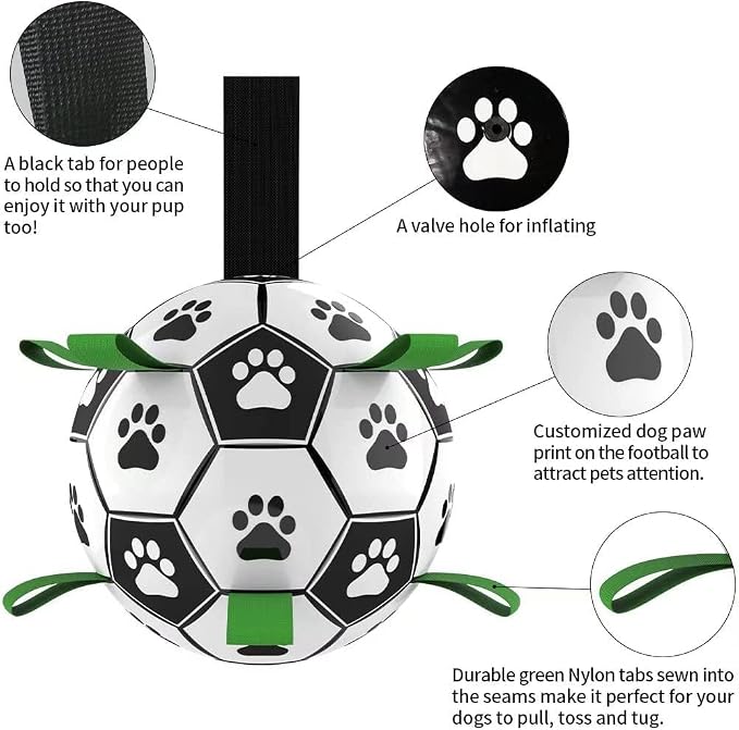 QDAN Dog Toys for Small Medium Puppy, Soccer Ball for Dogs - Image 6
